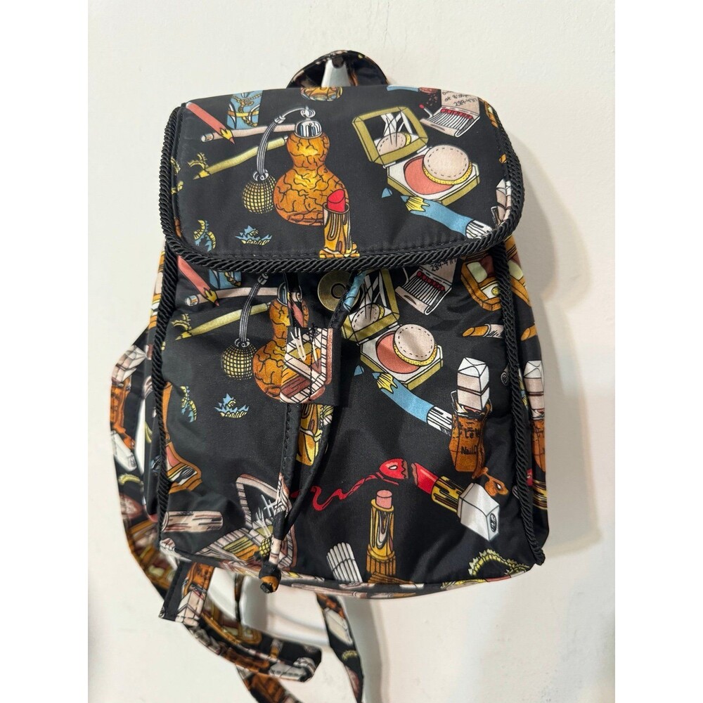 NICOLE MILLER VINTAGE SILK MINI BACKPACK RARE FIND new